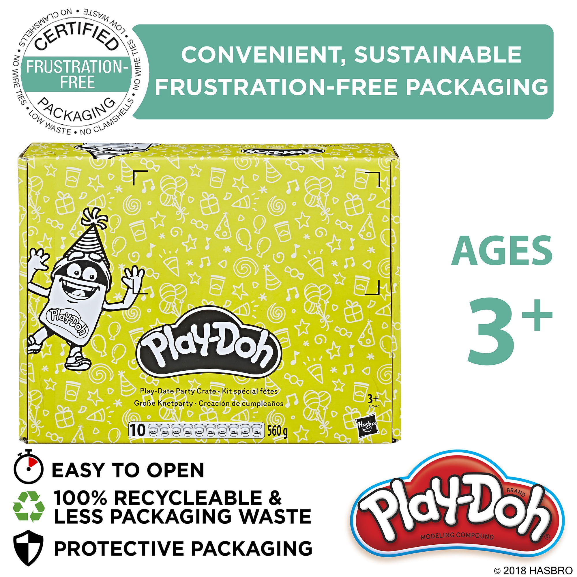 Play Doh Date Party Crate With 10 Cans Of Dough 40 Tools In Play Doh Date Party Crate With 10 Cans Of Dough 40