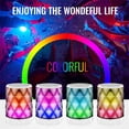 thumbnail image 4 of LFS Portable Bluetooth Speakers with Lights, Night Light Wireless Speakers, RGB Color Change, TWS Pairing, Waterproof Small Speaker for Home, Party, Outdoor-White, 4 of 7