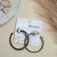 thumbnail image 6 of Howard's Western Howlite Burnished Hoop Earrings for Women, 6 of 7