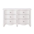 thumbnail image 6 of Lexicon Meghan 6 Dovetail Drawers Traditional Wood Dresser in White, 6 of 12