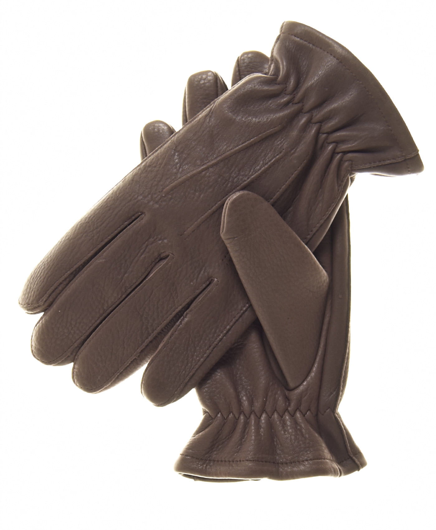 HINY Mens Premium Leather Plush Lined Driving Formal Casual Winter Gloves