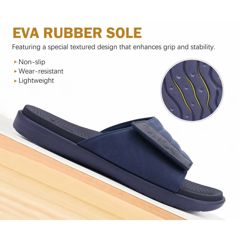 ONCAI Mens Sandals Adjustable Straps Orthotic Plantar 