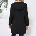 thumbnail image 5 of Scyoekwg Womens Waterproof Rain Jacket Hooded Long Windbreaker Long Sleeve Windproof Jacket Running Outdoor Raincoat Outerwear (Black,XL), 5 of 9