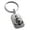 Silver, variant on Stainless Steel Nautical Music Is My Anchor Treble Clef Engraved Small Rectangle Dog Tag Charm Keychain Keyring
