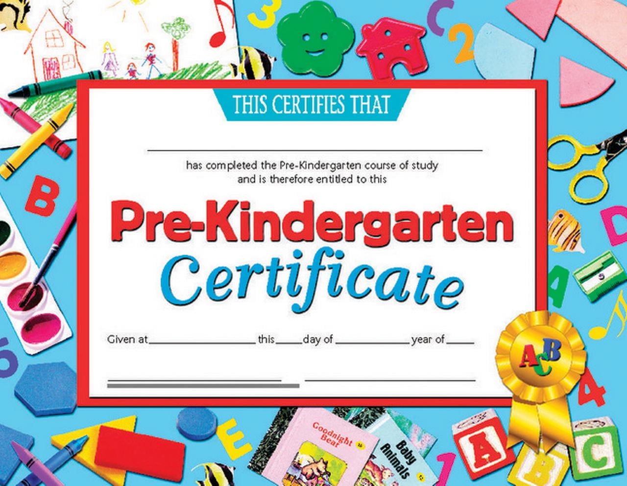 Hayes Pre-Kindergarten Certificate, 11 x 8-1/2  inches, Paper, Pack of 30