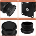 thumbnail image 5 of Patas de muebles ajustables de acero inoxidable, juego de 4 de 50 mm, ideales para baño, cocina y oficina, ajuste de altura de 0 a 15 mm, incluye tornillos, 5 of 5