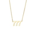 thumbnail image 1 of Collar para mujer, joyería para mujer, 1 pieza de collar con colgante de número de ángel, chapado en oro/plata, de acero inoxidable, ideal para mujeres, collar colgante., 1 of 3
