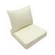 thumbnail image 5 of Juego de cojines de asiento profundos para exterior, almohadilla de espuma universal de alta densidad para sofá. Blanco, 5 of 9