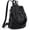 0507 Black, variant on Women ANTI-THEFT Backpack Purse PU Washed Leather Convertible Ladies Rucksack Bowknot Shoulder Bag Black
