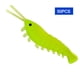 thumbnail image 1 of 50 Uds. De señuelos de pesca de agua salada de 3,5 cm, camarones señuelo suave luminoso (amarillo), 1 of 3