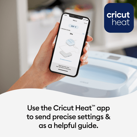 Cricut EasyPress 3 - 12 in x 10 in - Bluetooth-Enabled Handheld Heat Press Machine with EasyPress Mat