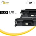 thumbnail image 5 of Toner Bank Compatible 80A Laserjet Toner Cartridge Black CF280A for HP 80A 80X CF280A CF280X LaserJet Pro 400 M401a M401d M401n M401dn M401dne M401dw MFP M425dn M425dw Printer Ink (Black 2-Pack), 5 of 7