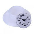 thumbnail image 2 of Noref Quartz Clock, Suction Purple Wall Clock, Quartz Mini Cute Plastic Cement For Living Room Home, 2 of 8