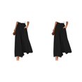 thumbnail image 2 of Pantalones de pierna ancha Sonducket para mujer de verano Estilo delgado Ventilar negro 2XL, 2 of 6