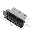 thumbnail image 2 of NUOLUX Single Tremolo Guitar Bridge Negro Para Guitarra Con Metálico Duradero, 2 of 6