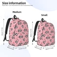 thumbnail image 3 of Bixox Valentine'S Day Panda Printing Canvas Backpack Lightweight Casual Travel Backpack School Backpack Fits 15.6 Inch Notebook, 3 of 5