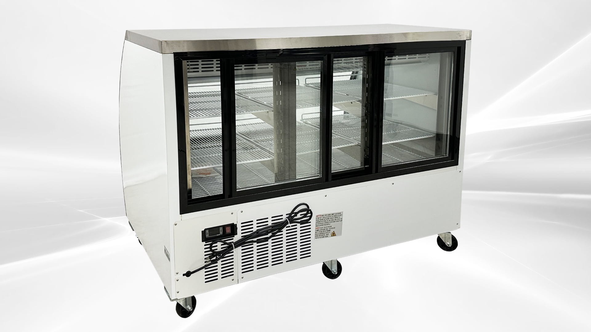 Cooler Depot 64 In. 22 Cu.ft Commercial Deli Refrigerator Cooler Case Display DC163, NSF Certified