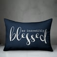 thumbnail image 2 of Creative Products So Incredibly Blessed Navy 14x20 Indoor / Outdoor Pillow, 2 of 2