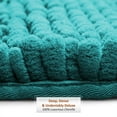 thumbnail image 3 of Clara Clark Bath Rug Chenille Bath Mat, Super Soft Absorbent Bathroom Rug Large, Teal Blue, 3 of 10