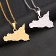 thumbnail image 3 of kurtrusly Unique Map Of Sicilia Necklace Crafted With Stainless Steel For Modern Look gold 1Set, 3 of 6