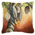 thumbnail image 1 of Carolines Treasures JMK1280PW1414 Orange Coconut Tree Canvas Fabric Decorative Pillow, 1 of 4
