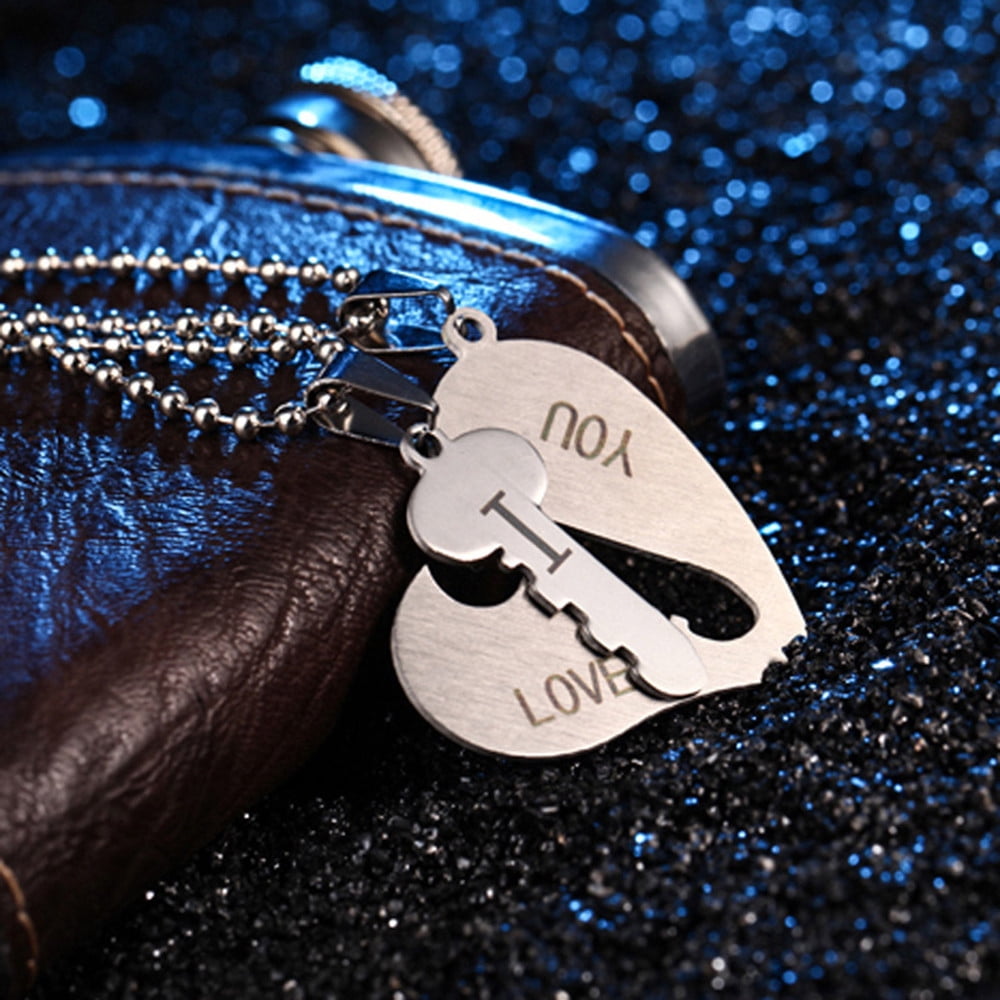 ❤️1492nonohana❤️ UP to 65% Off SMihono Necklaces for Women 1 Pair I Love You