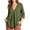 Army Green, variant on Womens Tops Casual Chiffon Blouses Tops 3/4 Sleeve V Neck Tunic Top Loose Shirt Blue,S