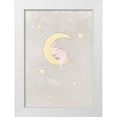 thumbnail image 1 of Artographie Studio 18x24 White Modern Wood Framed Museum Art Print Titled - The Rabbit and The Moon, 1 of 4