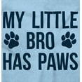 thumbnail image 2 of My Little Bro Has Paws Cute Pet Owner Toddler Boy Girl T Shirt Infant Toddler Brisco Brands 6M, 2 of 6