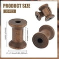 thumbnail image 2 of Wooden Empty Spools for Wire Thread Bobbins Coconut Brown 3x2.1~2.15cm, 2 of 9