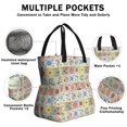 thumbnail image 3 of Pioneer Flower Floral Print Pattern Drawstring Lunch Bag Women - Drawstring Lunch Bag Insulated for Work Office - Stain-Resistant Large Lunchbags for Women with Multi-Pockets, 3 of 6