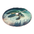 thumbnail image 2 of Bingfone Christmas Tree Skirt Mat Christmas Decoration Interior 36" -Watercolor Turtle5, 2 of 6