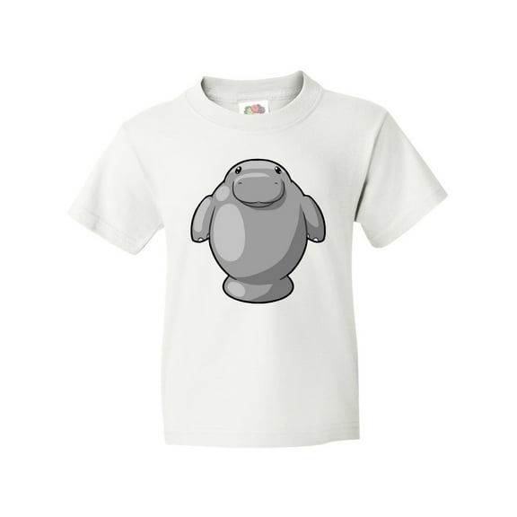 Inktastic Cute Kawaii Manatee Youth T-Shirt