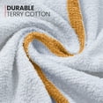 thumbnail image 3 of Canadian Linen White Bar Mops Golden Stripe, 12 Pack, Lightweight Soft Absorbent Cotton Quick Dry Reusable Dish Cloth for Home Kitchen Office Spa Sports, 3 of 8
