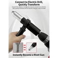 thumbnail image 6 of Zorvai Riveting Drill Adapter Riveter Insert Nut Tools Electric Riveting Machine Tool, 6 of 10