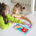 thumbnail image 3 of Hearth & Gear Educational Wooden Shape Matching Puzzle Toy Learning Activity For Toddlers And Kids Brain Boosting Shape Sorting Game Ideal For Early Development And Fine Motor Skills 1300 Alphanumeric, 3 of 4