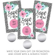 Blank Gift Certificate Scratch Off Cards Vouchers for Holiday, Christmas, Birthday, Small Business, Restaurant, Spa Beauty Makeup Hair Salon, Wedding Bridal, Baby Shower Favors Games