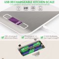 thumbnail image 2 of Topchances Rechargeable Kitchen Scale USB High Precision Backlit LCD Food Scale, 2 of 9
