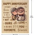 thumbnail image 6 of Wedding Anniversary Blanket Gifts for Him Her Wife Husband Men, Best Romantic Anniversary Marriage Gift for Couple Mom Dad Parents, Happy Anniversary for Girlfriend Boyfriend Gifts Blanket 50"x60", 6 of 6