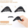 thumbnail image 4 of Heldig 4 Pairs Toe Filler Inserts Adjustable Toe Plug Reusable Shoe Filler for Too Big Shoes for Women Men Unisex Pumps Flats Sneakers - Black + Beige, 4 of 7