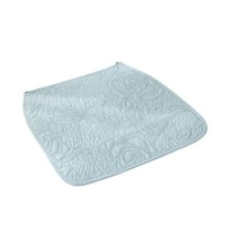 Tunhigl Thin No-Slip Office Chair Cushion Pad - Washable & Comfortable Desk Chair Seat Cushion for Home, Office, Computer, and Dining Chairs - Pink, Gray, Blue Options Blue