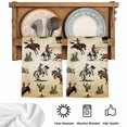 thumbnail image 5 of Western Cowboys Kitchen Towels Set of 2, Brown Vintage Country Cactus Absorbent Dish Towels for Kitchen, Microfiber Hand Towel, Quick Drying Tea Towel for Cleaning Decorative Dishcloths, 5 of 7