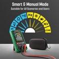 thumbnail image 2 of Smart Digital Multimeter, 6000 Counts, AC/DC Voltage & Current Tester, NCV Detection, Resistance, Continuity, Capacitance, Hz%, Temperature, Live Wire Tester, 2 of 7