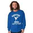 thumbnail image 5 of Handstand Posse Lets Play Gymnastics Men's Crewneck Sweatshirt Brisco Brands L, 5 of 6