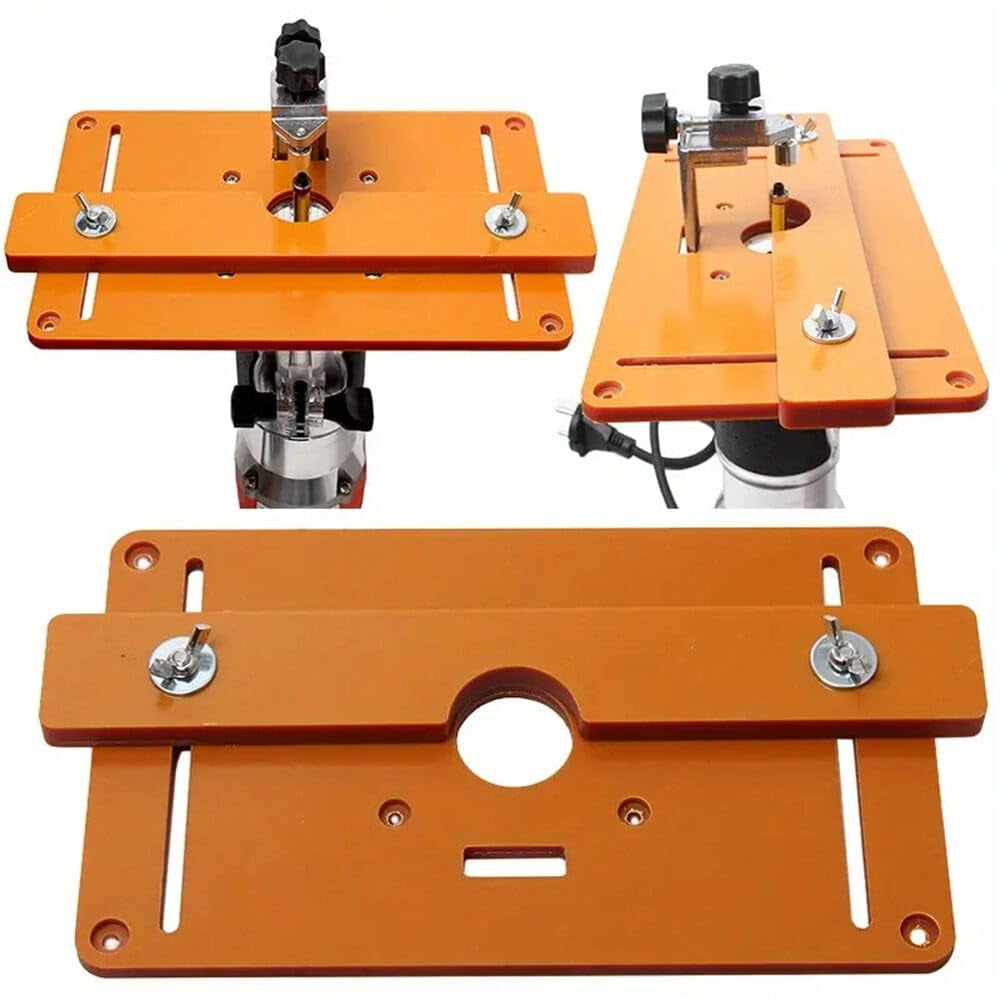 High Accuracy Wood Milling Chamfering Trimming Machine, Router Table Insert Plate with Balance Board for Precision Woodworking