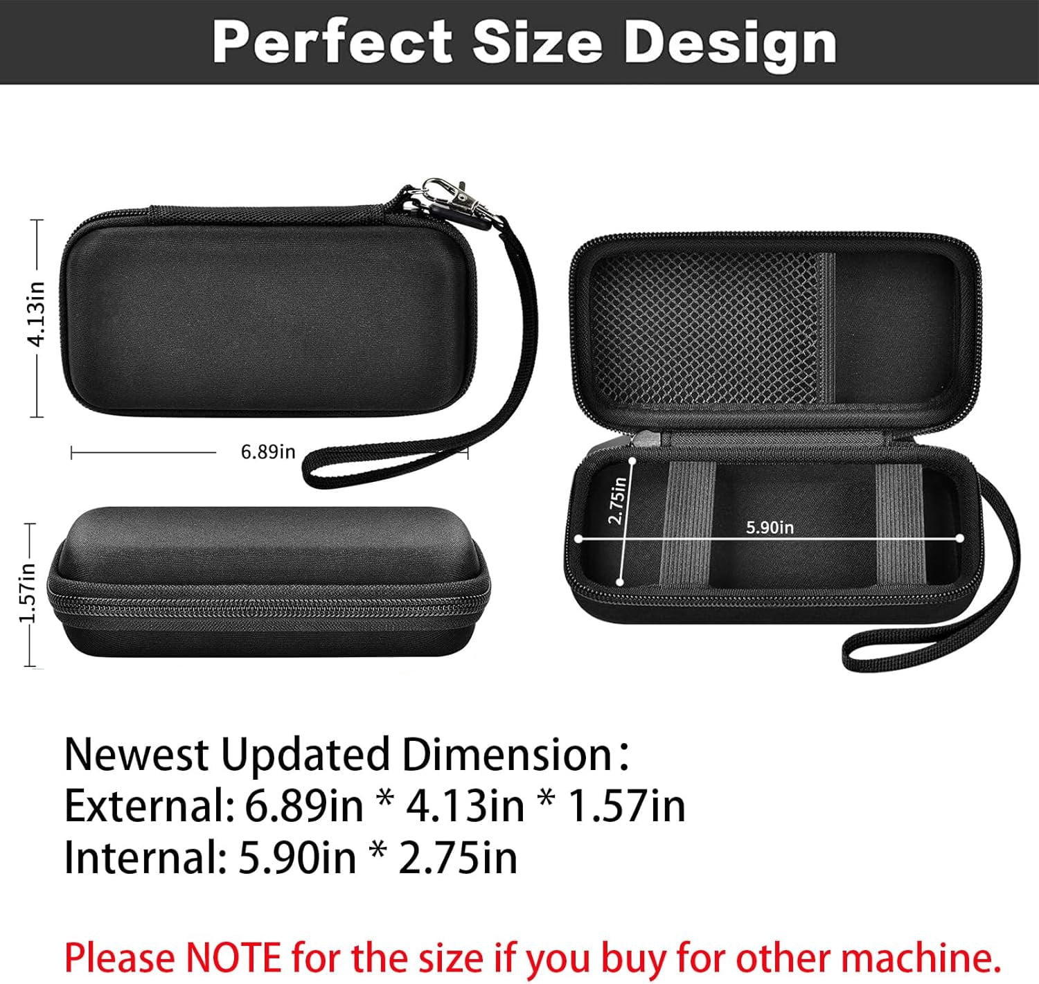 HRTGFD-Case for Anker Magnetic Battery 10,000mAh Foldable Wireless Portable Charger, 633/622/621/321 5,000mAh Power Bank (MagGo) Holder, Storage for Baseus 6000mAh Cell Phone Power Delivery -Case Onl