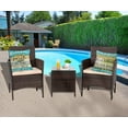 thumbnail image 2 of Turquoise Striped Outdoor Pillows Covers 18x18 for Patio Furniture Waterproof, Welcome to Our Porch Throw Pillow Covers Square Linen for Couch Outside Bench Set of 2, 2 of 6
