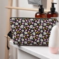 thumbnail image 5 of Picia Daisies Flowers Printed Leather Travel Toiletry Bag,Cosmetic Organizer, Makeup Travel Bag, Durable Travel Pouch, Compact Toiletry Bag, Travel Accessories, 5 of 6