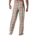thumbnail image 5 of Cyglowse Mens Christmas Pajama Pants Soft Pj Bottoms Lounge Pants with Drawstring Plaid Khaki M, 5 of 7