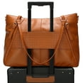 thumbnail image 4 of Leisure Luxe 33L Vegan Leather Weekender Tote Bag, 4 of 10